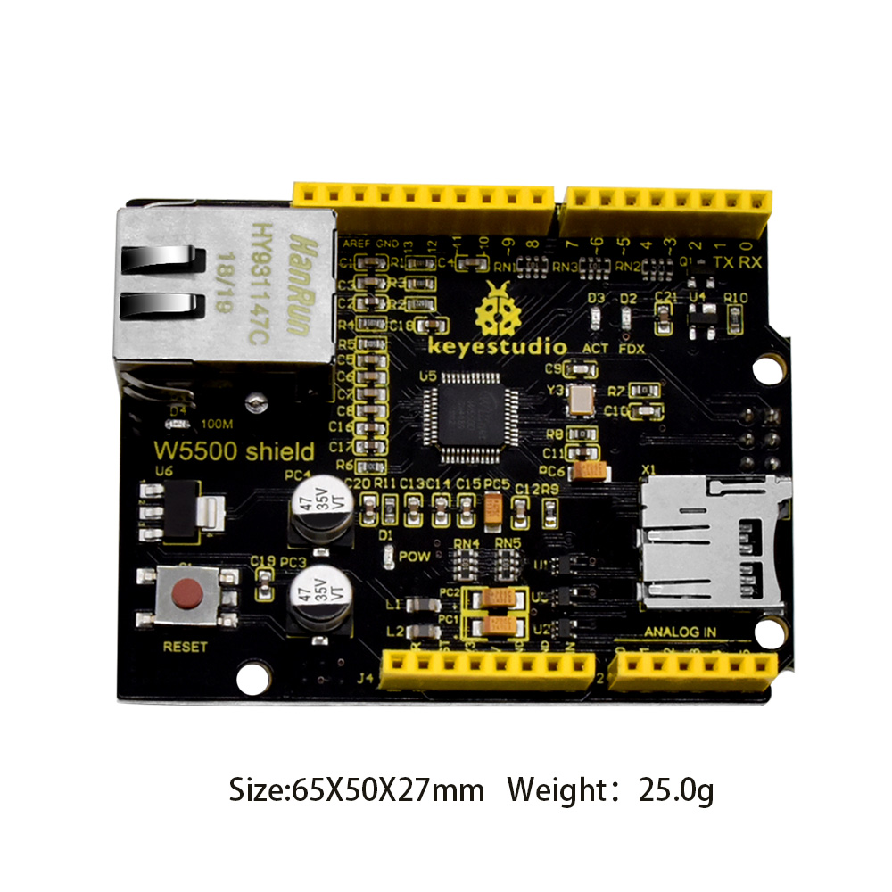 Keyestudio W5500 Ethernet Shie - Ethernet Module W5500 recensie en prijs