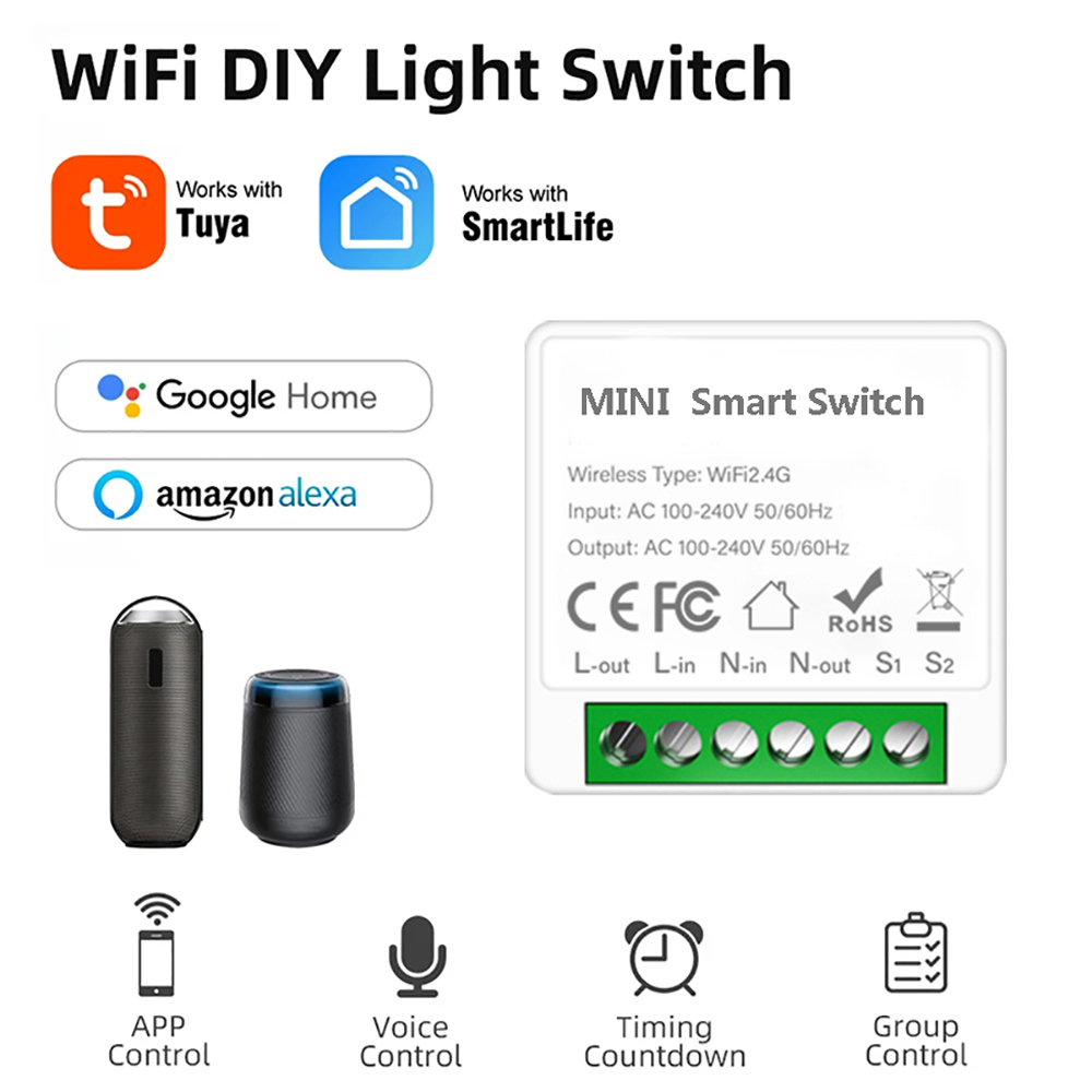 2-wegbediening Tuya Mini 16A W - Home Automation Diy recensie en prijs